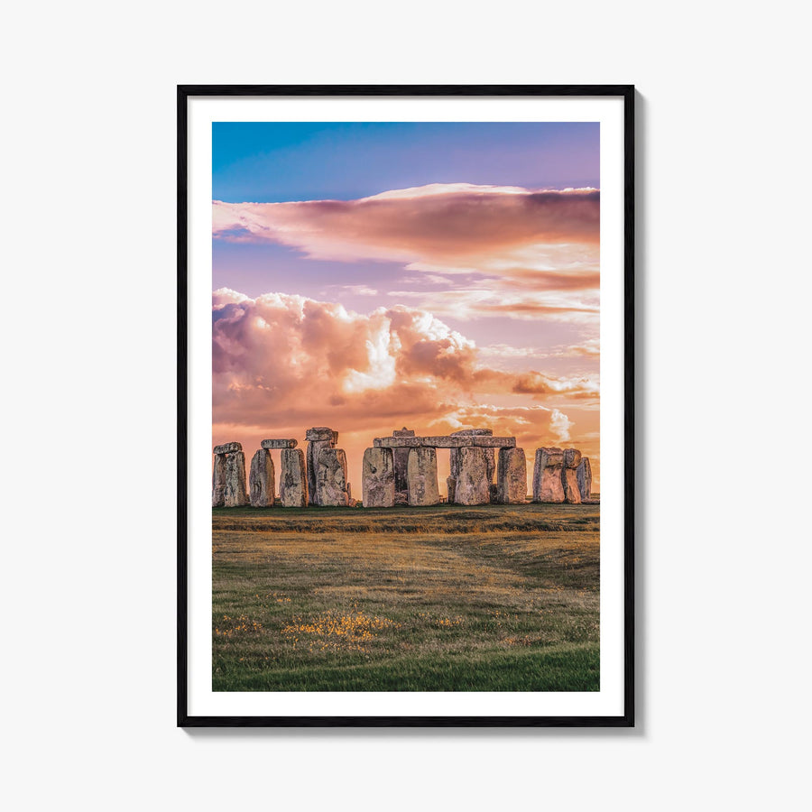 England colorful photo poster of United Kingdom – vertical wall art, unframed print shown in interior mockup