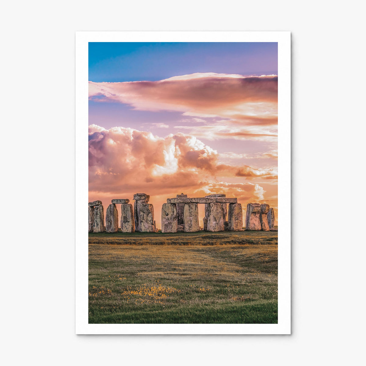 England Photo Poster, print only (unframed), white border
