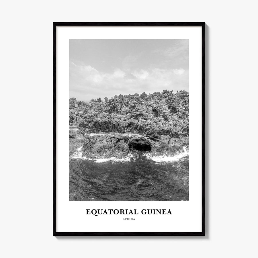 Equatorial Guinea Classic Poster, framed poster mockup