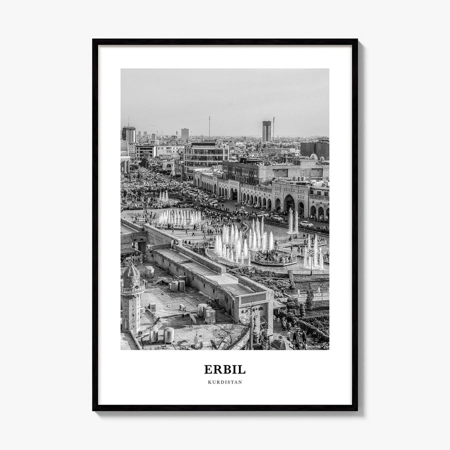 Erbil Classic Poster, framed poster mockup