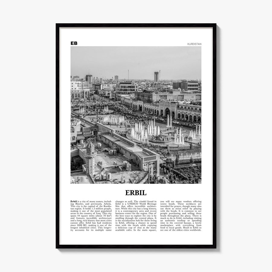 Erbil Newspaper Poster, framed poster mockup