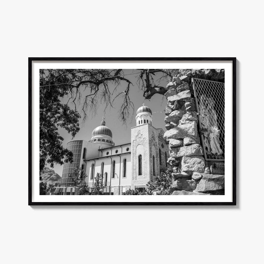 Eritrea black & white photo poster of Africa – horizontal wall art, unframed print shown in interior mockup