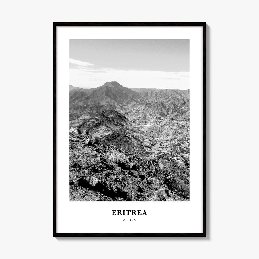 Eritrea Classic Poster, framed poster mockup