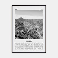 Eritrea Poster None / 8x12 in Nbourhood Travel B&W Poster