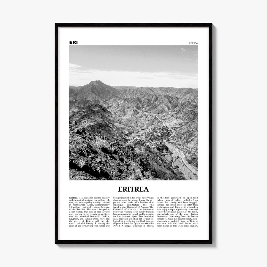 Eritrea Newspaper Poster, framed poster mockup
