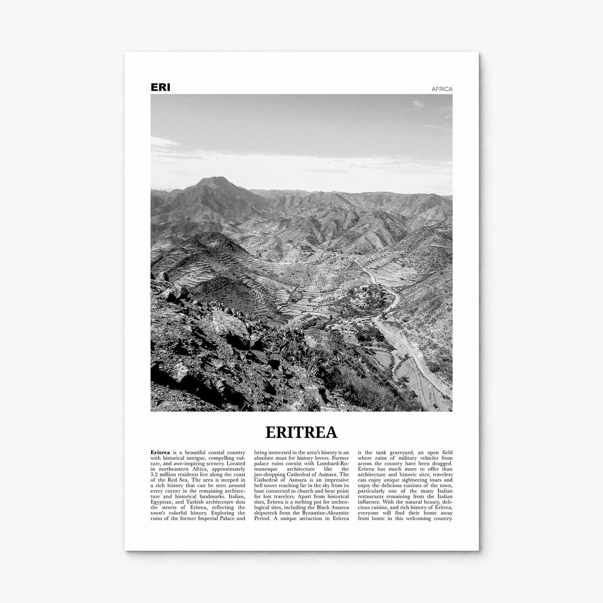 Eritrea Newspaper Poster, print only (unframed)