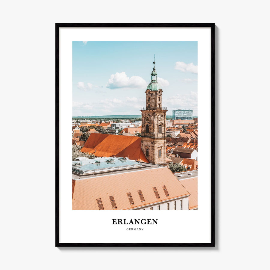 Erlangen Classic Poster, framed poster mockup