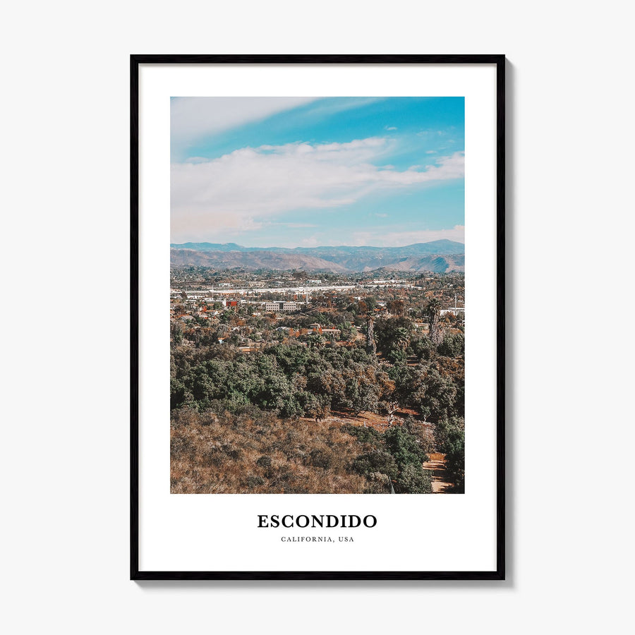 Escondido Classic Poster, framed poster mockup