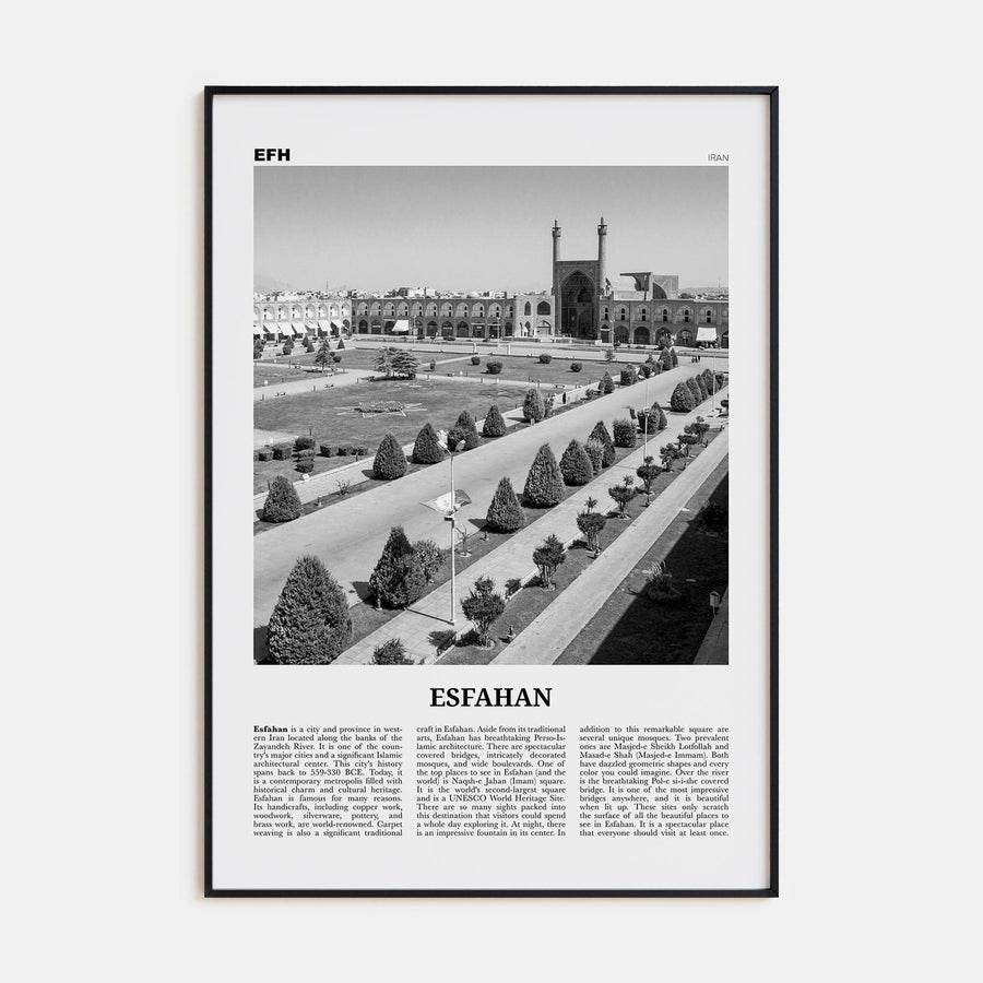 Esfahan Poster None / 8x12 in Nbourhood Travel B&W Poster