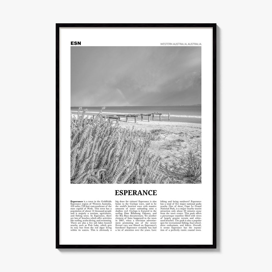 Esperance Newspaper Poster, framed poster mockup
