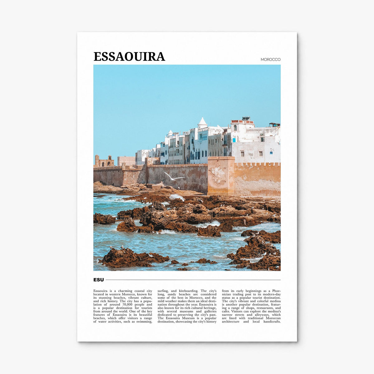 Essaouira Travel No 2 Poster, print only (unframed)