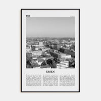 Essen Poster None / 8x12 in Nbourhood Travel B&W Poster