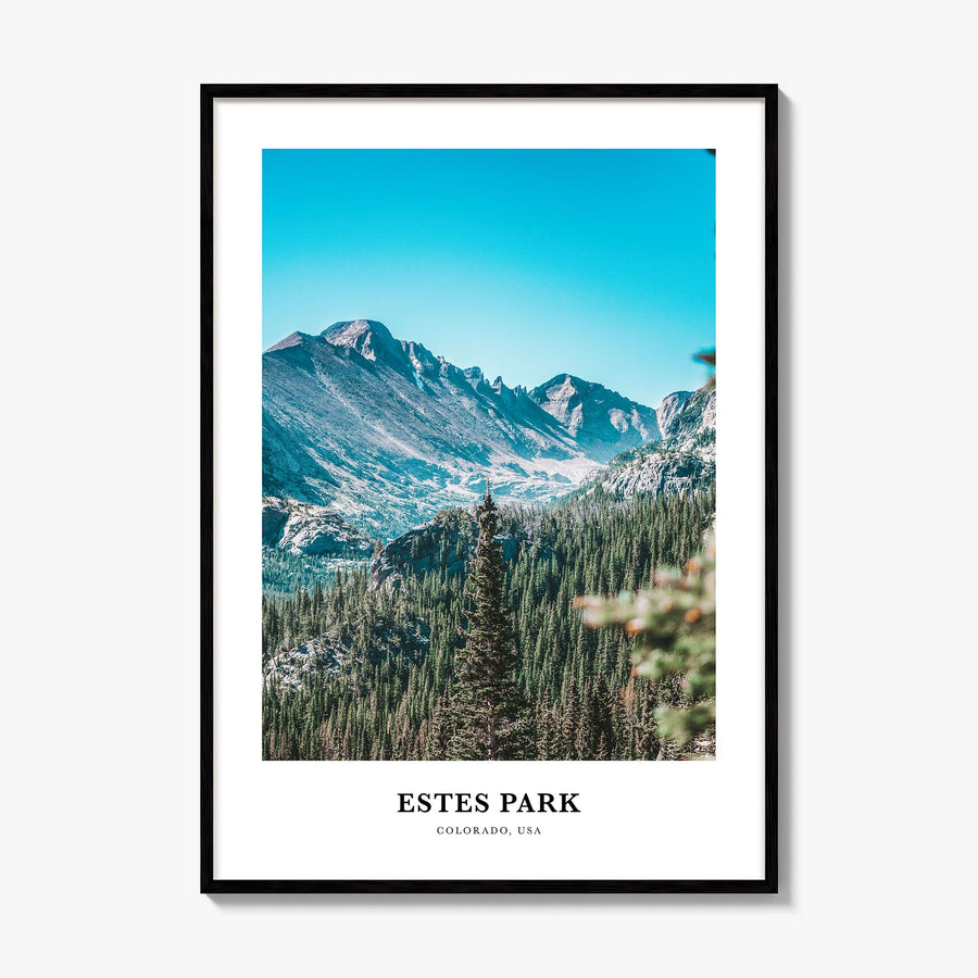 Estes Park Classic Poster, framed poster mockup