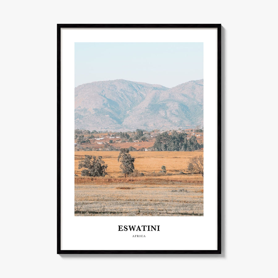 Eswatini Classic Poster, framed poster mockup