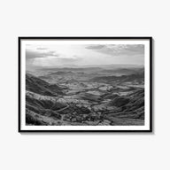 Ethiopia black & white photo poster of Africa – horizontal wall art, unframed print shown in interior mockup