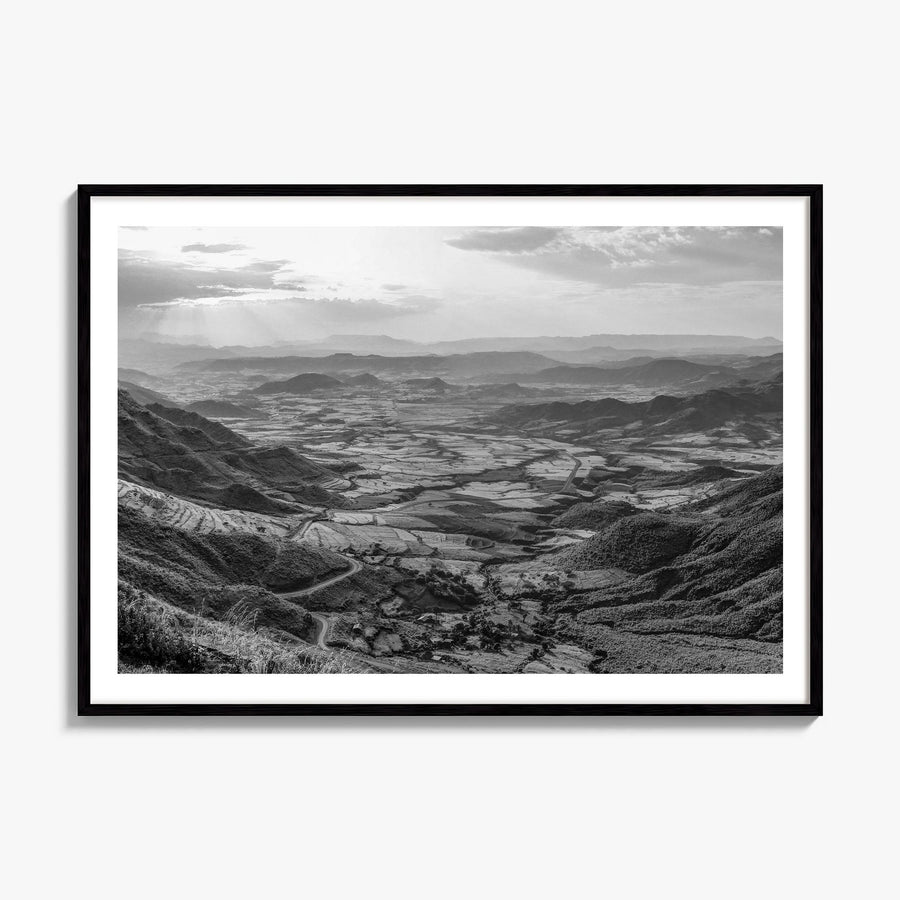 Ethiopia Photo Poster, framed poster mockup, white border