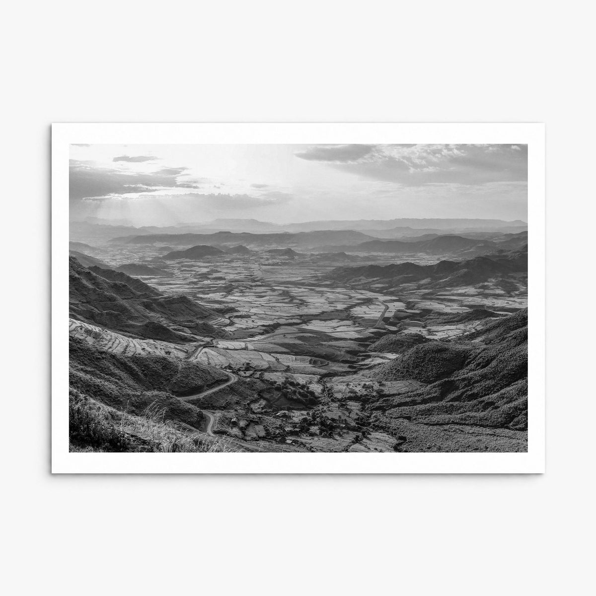 Ethiopia Photo Poster, print only (unframed), white border