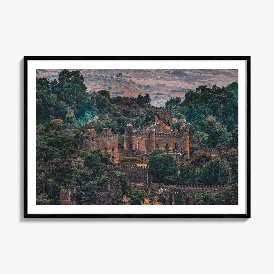 Ethiopia Photo Poster, framed poster mockup, white border