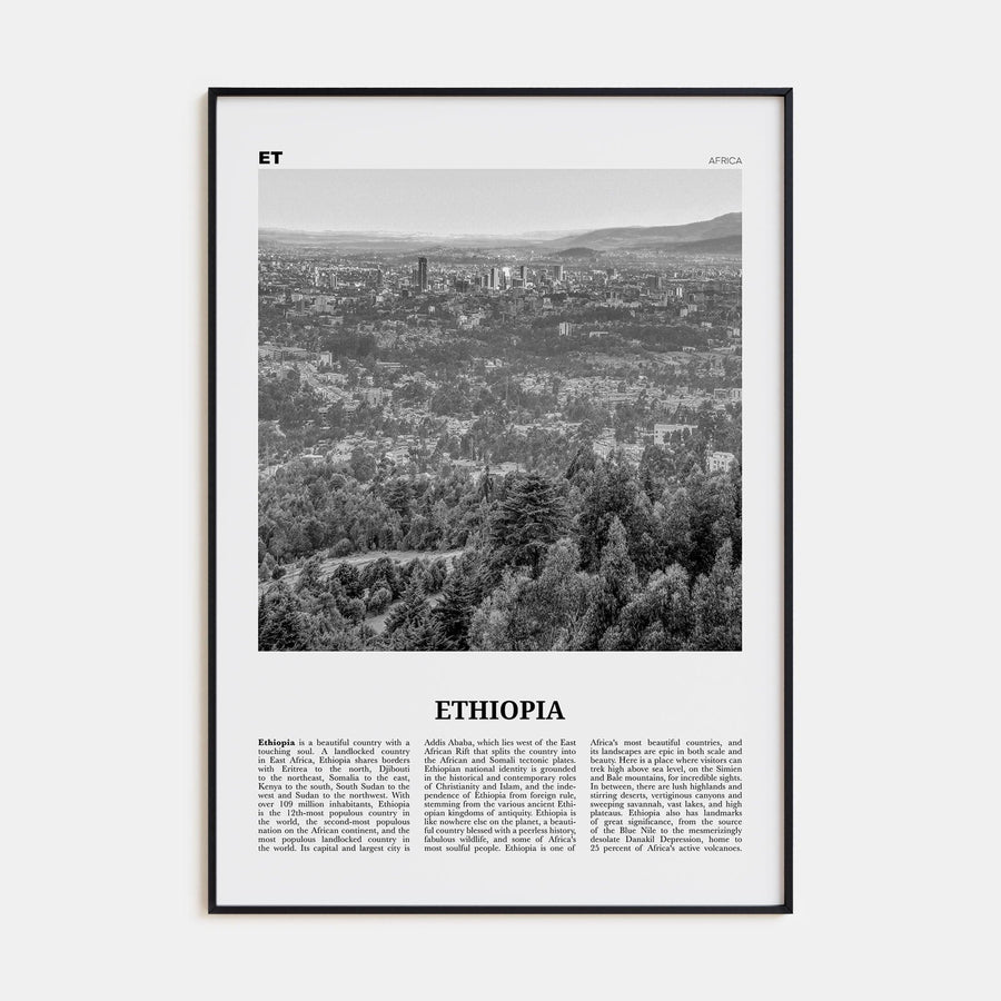 Ethiopia No 2 Poster None / 8x12 in Nbourhood Travel B&W Poster