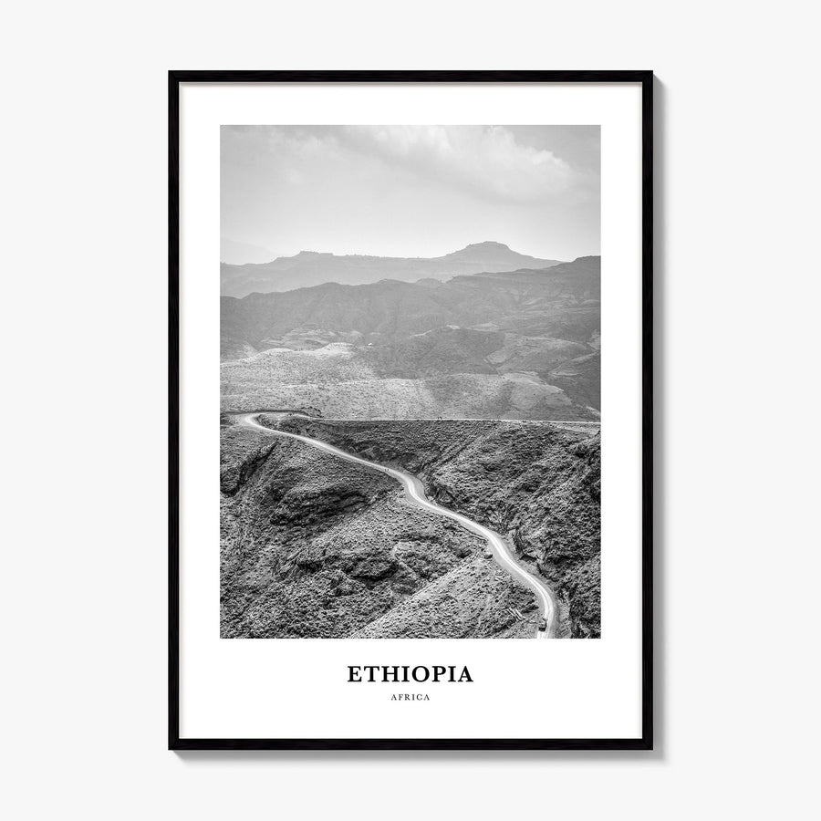 Ethiopia Classic No 1 Poster, framed poster mockup