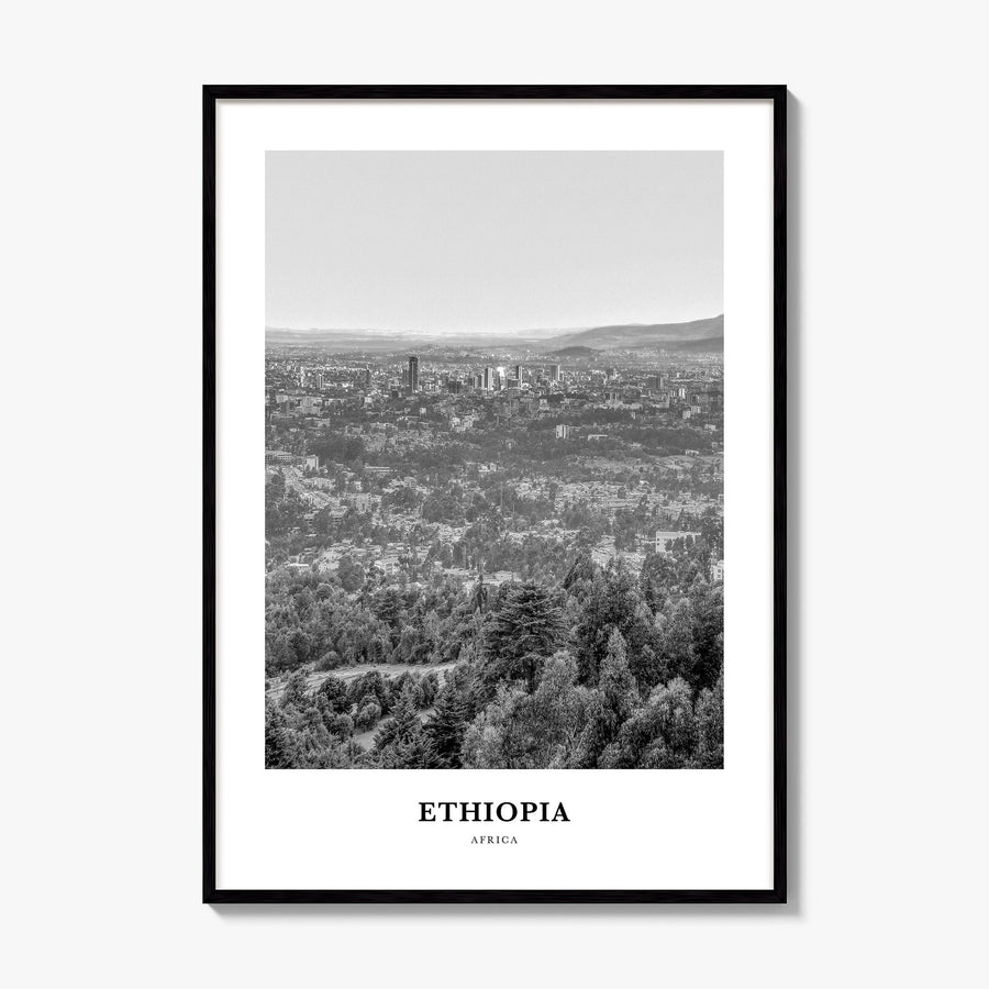 Ethiopia Classic No 2 Poster, framed poster mockup