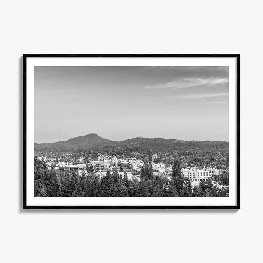 Eugene Photo Poster, framed poster mockup, white border