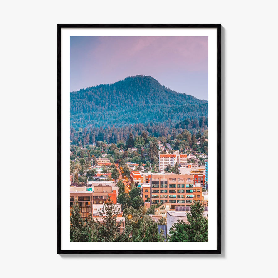 Eugene Photo No 2 Poster, framed poster mockup, white border
