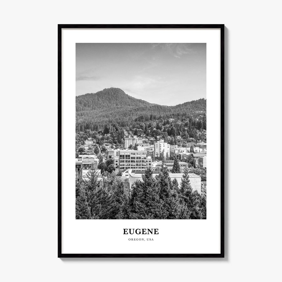 Eugene Classic Poster, framed poster mockup