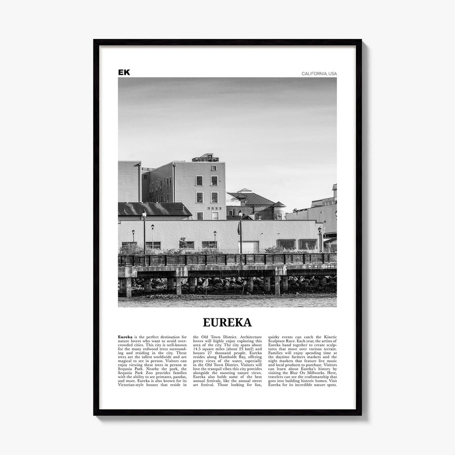 Eureka Newspaper Poster, framed poster mockup