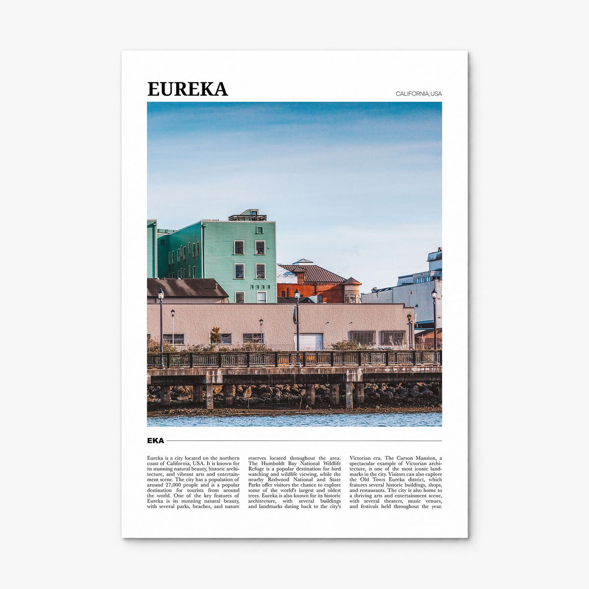 Eureka Travel Poster, print only (unframed)
