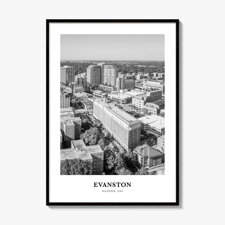 Evanston Classic Poster, framed poster mockup