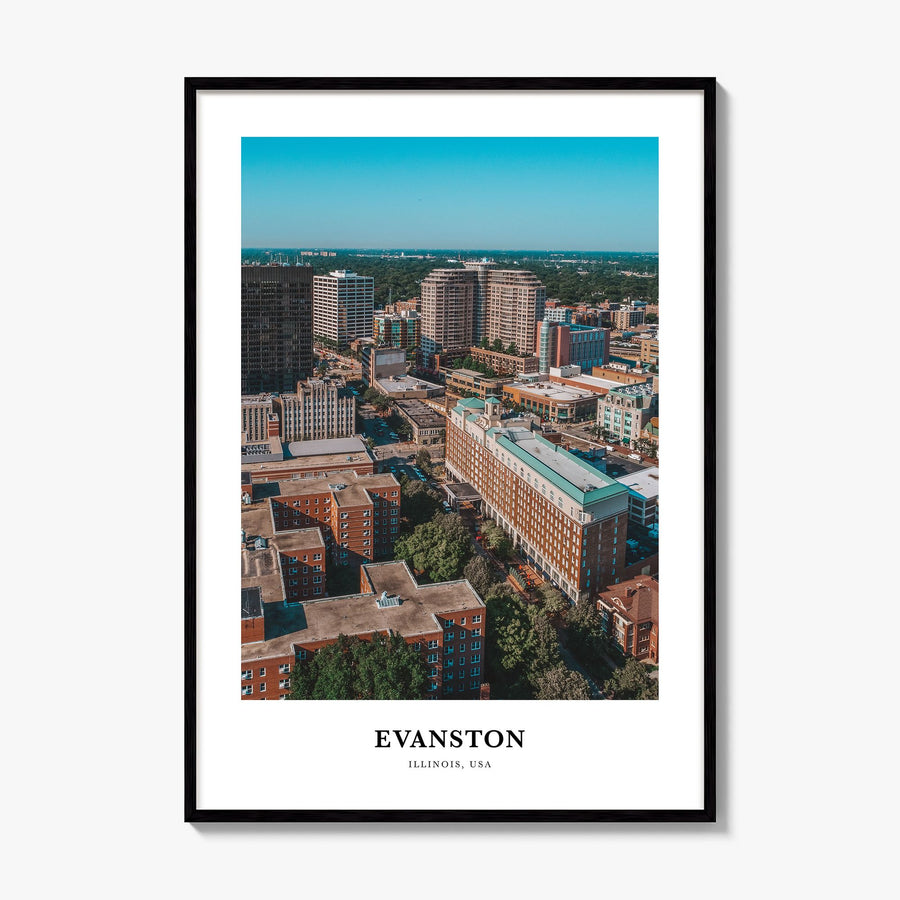 Evanston Classic Poster, framed poster mockup