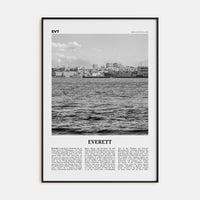 Everett Poster None / 8x12 in Nbourhood Travel B&W Poster