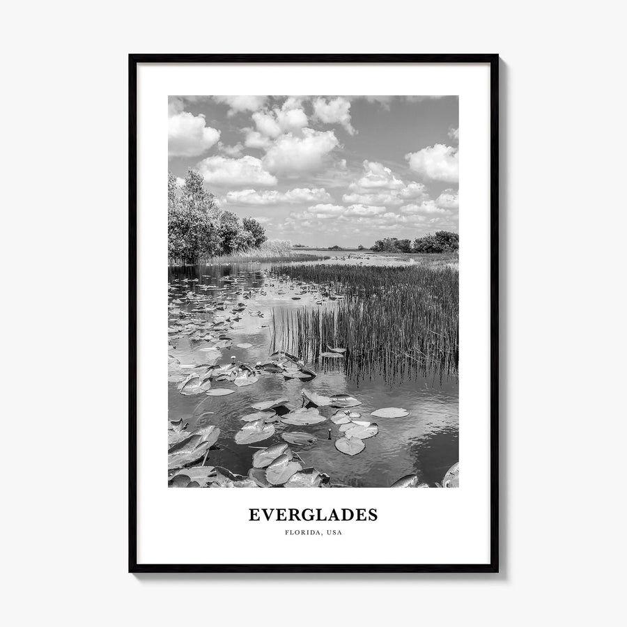 Everglades National Park Classic Poster, framed poster mockup