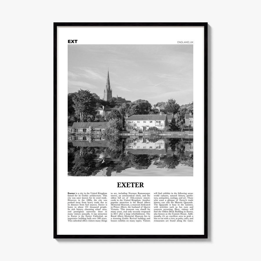 Exeter Newspaper Poster, framed poster mockup