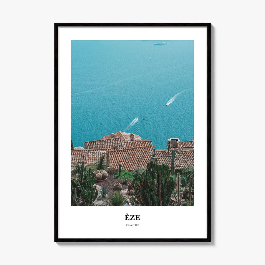 Èze Classic Poster, framed poster mockup