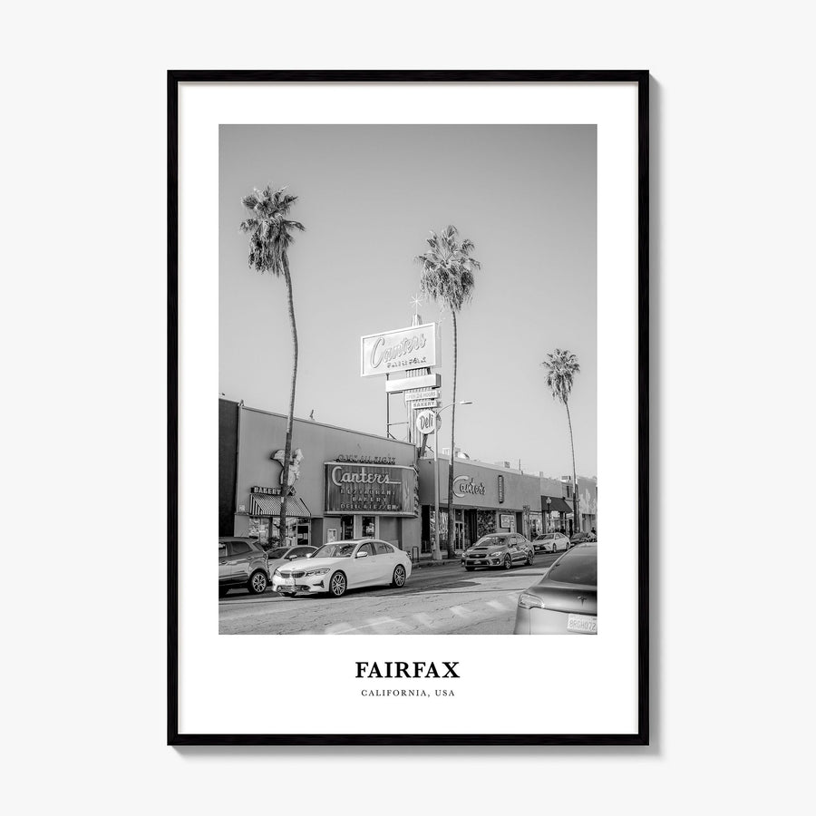 Fairfax, California Classic Poster, framed poster mockup