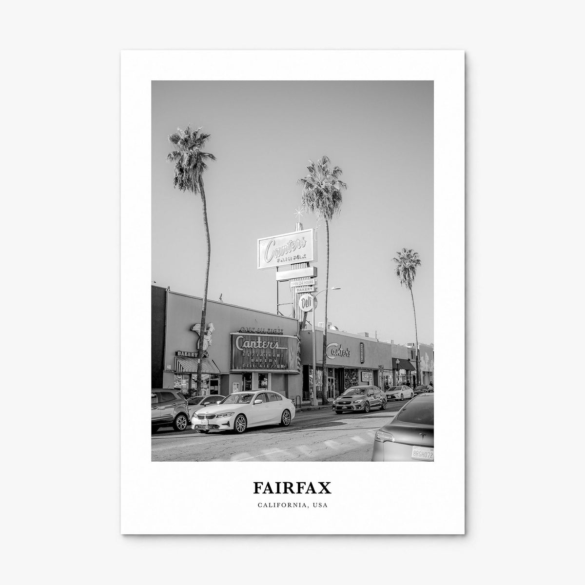 Fairfax, California Classic Poster, print only (unframed)