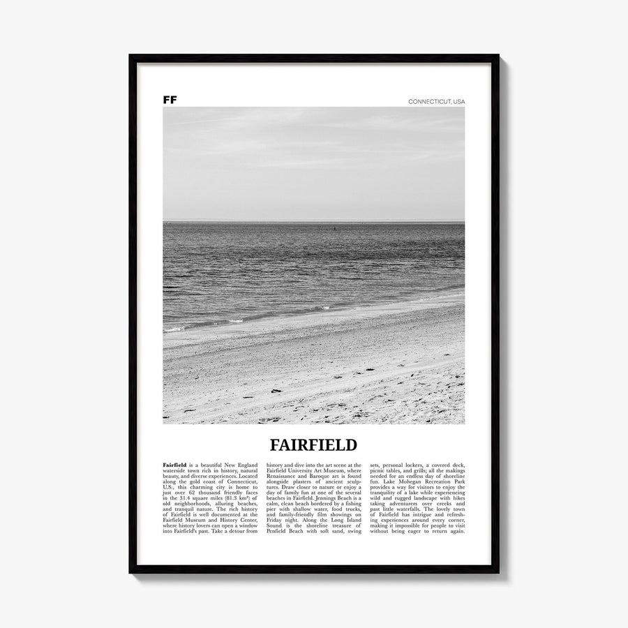 Fairfield Newspaper Poster, framed poster mockup