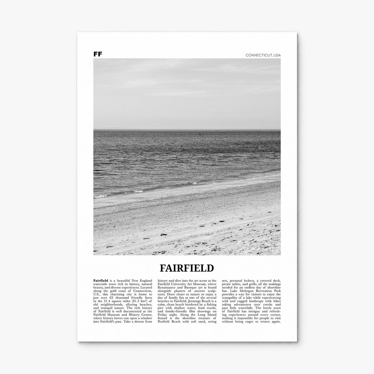 Fairfield Newspaper Poster, print only (unframed)