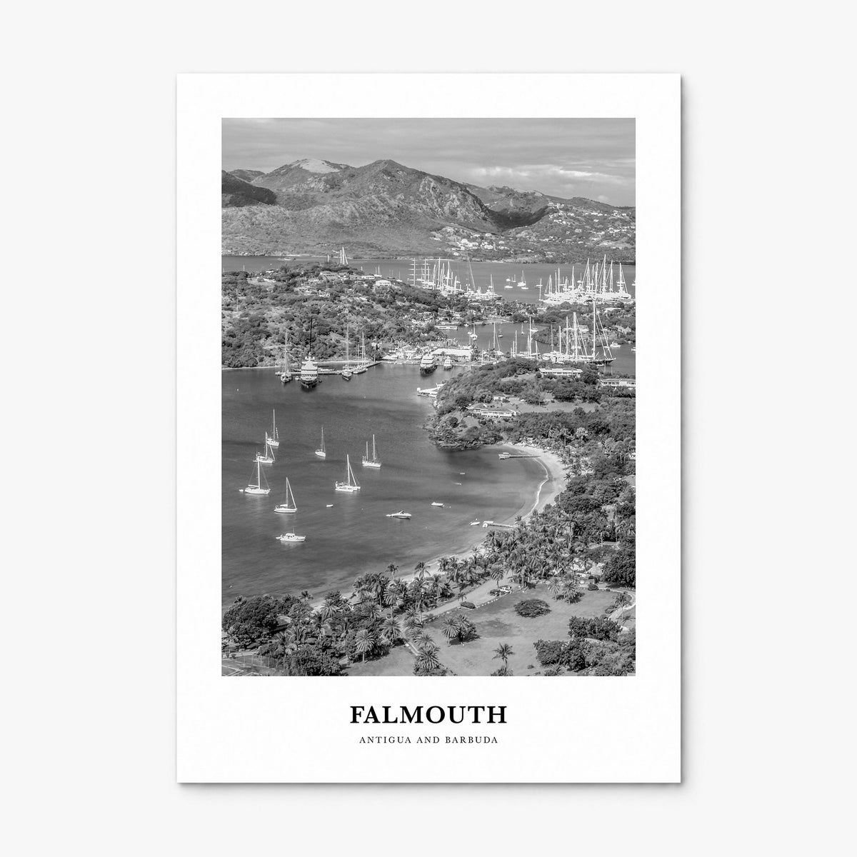 Falmouth, Antigua and Barbuda Classic Poster, print only (unframed)