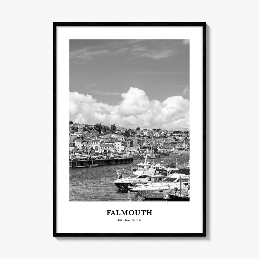 Falmouth, England Classic Poster, framed poster mockup
