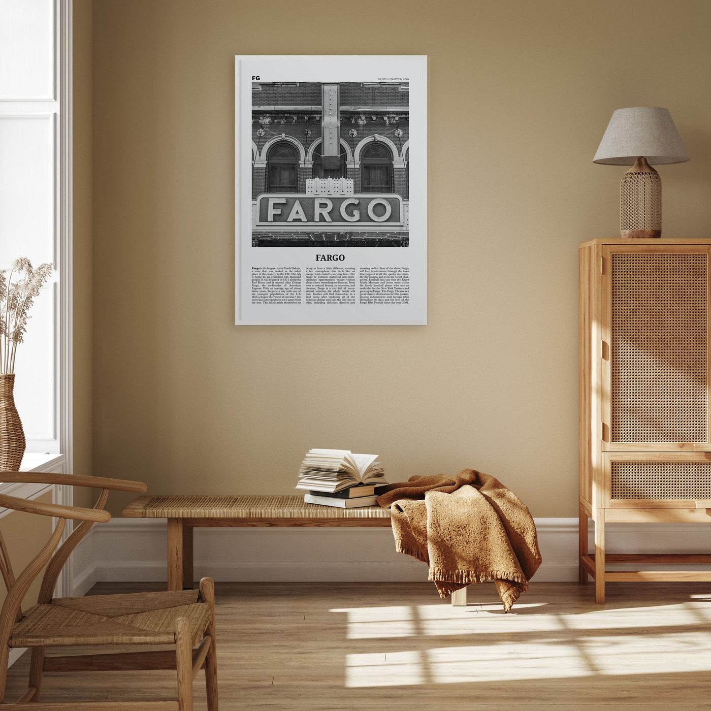 Fargo No 1 Poster Nbourhood Travel B&W Poster