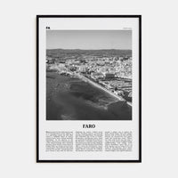 Faro Poster Black Wood / 8x12 in Nbourhood Travel B&W Poster