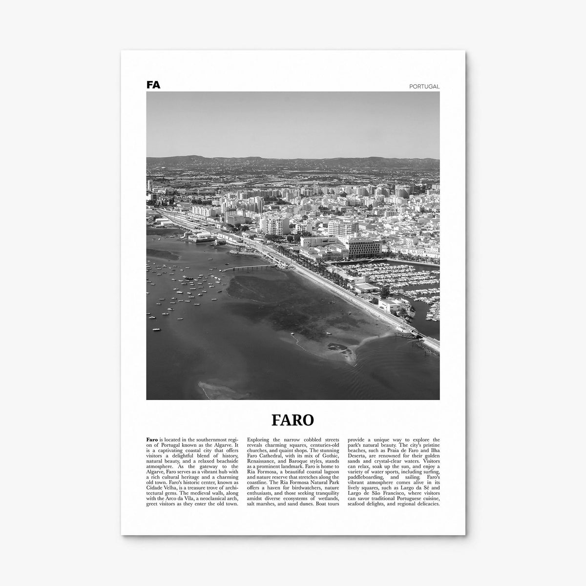 Faro Newspaper Poster, print only (unframed)