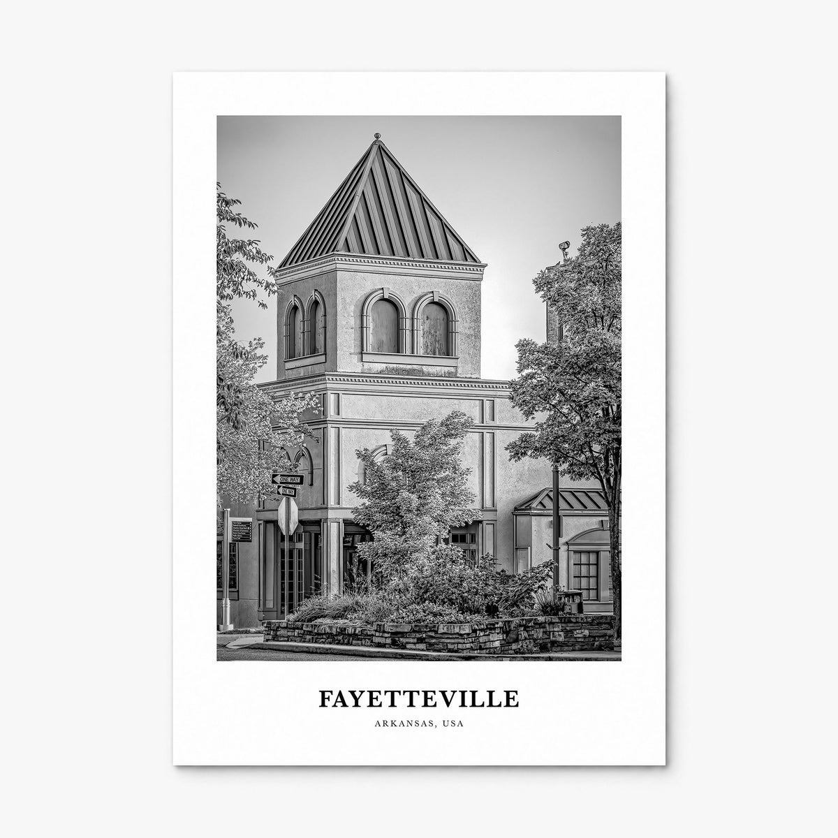 Fayetteville, Arkansas Classic Poster, print only (unframed)