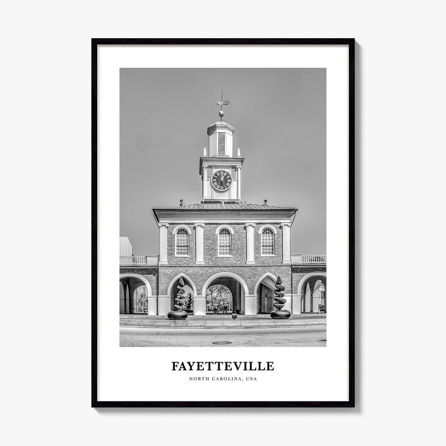 Fayetteville, North Carolina Classic Poster, framed poster mockup