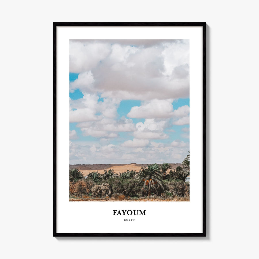 Fayoum Classic Poster, framed poster mockup