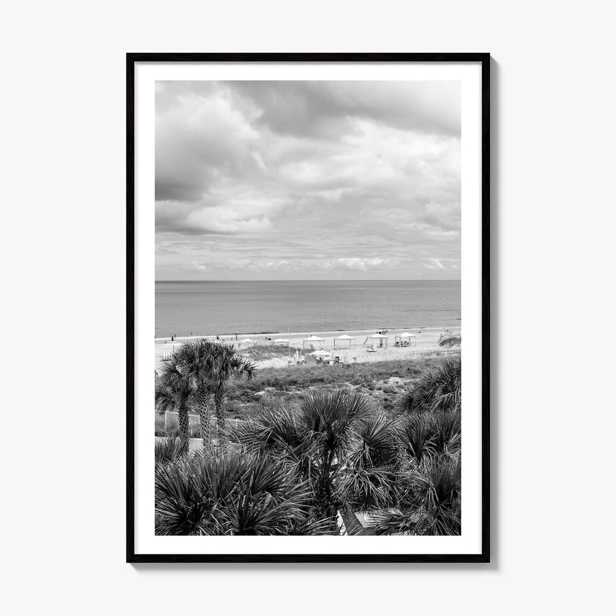 Fernandina Beach Photo Poster, framed poster mockup, white border
