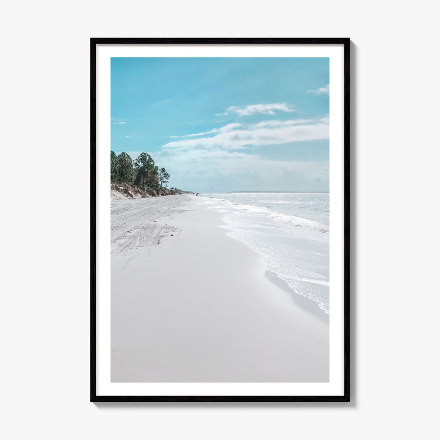 Fernandina Beach Photo Poster, framed poster mockup, white border